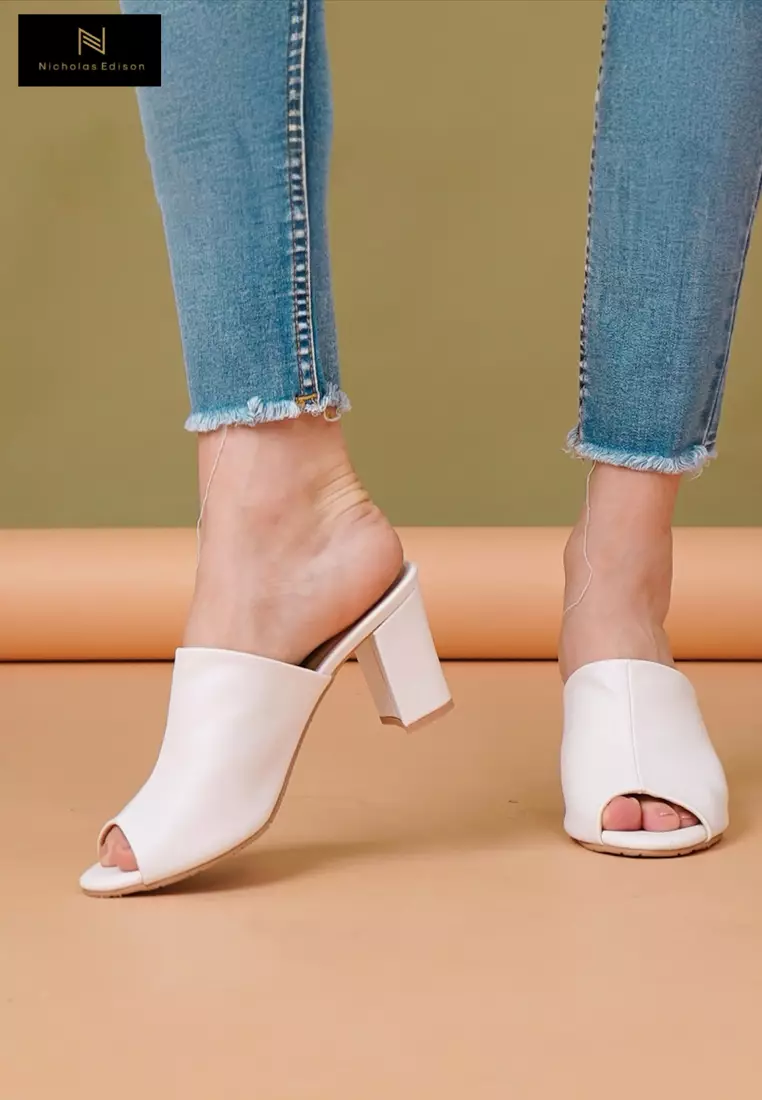 Nicholas Edison Heel Vita White