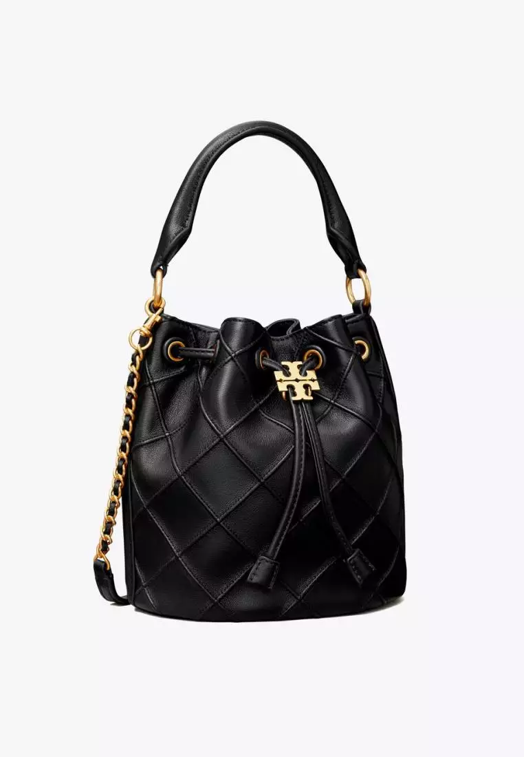 Tory Burch Fleming Soft Small Bucket Bag Black