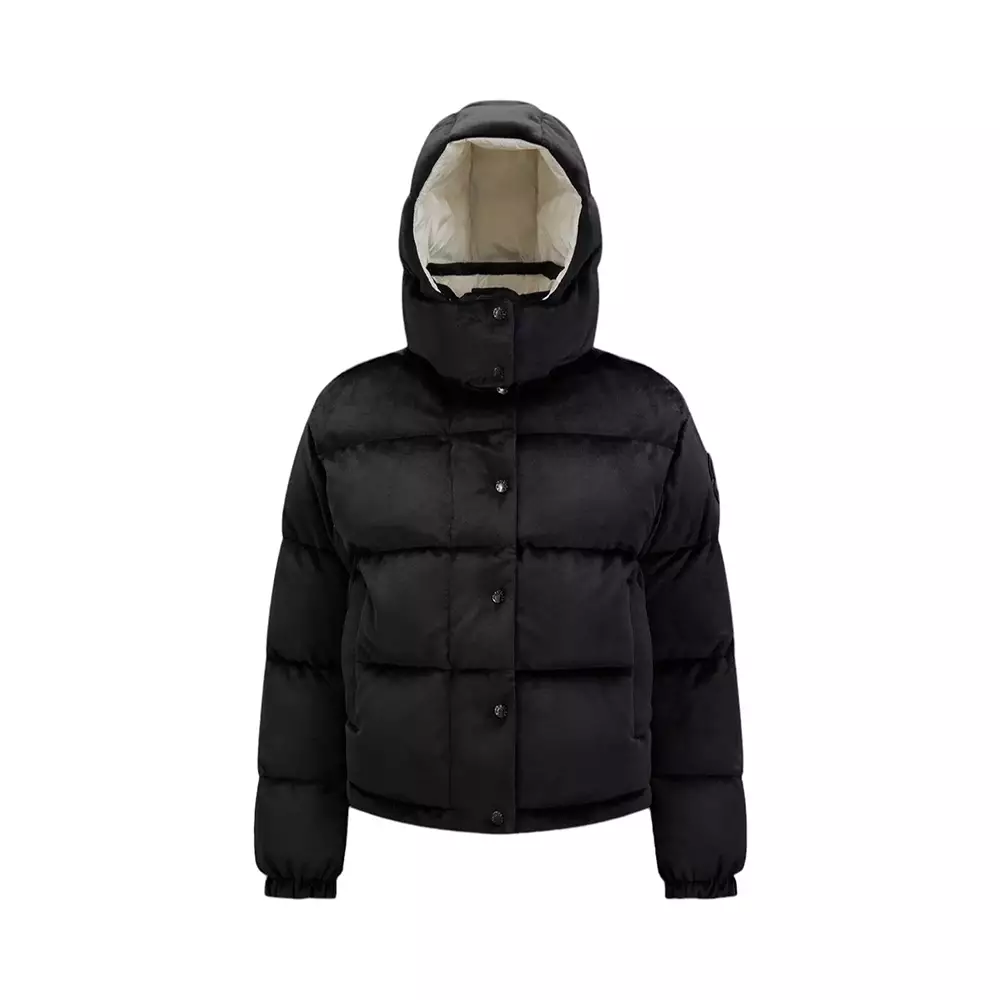 Jual Moncler Moncler Daos Chenille Down Jacket Black Women Original ...