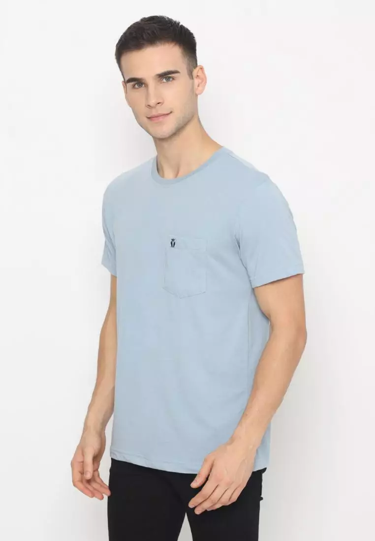 MATSUDA Kaos Polos Pocket T Shirt Cotton Nikko