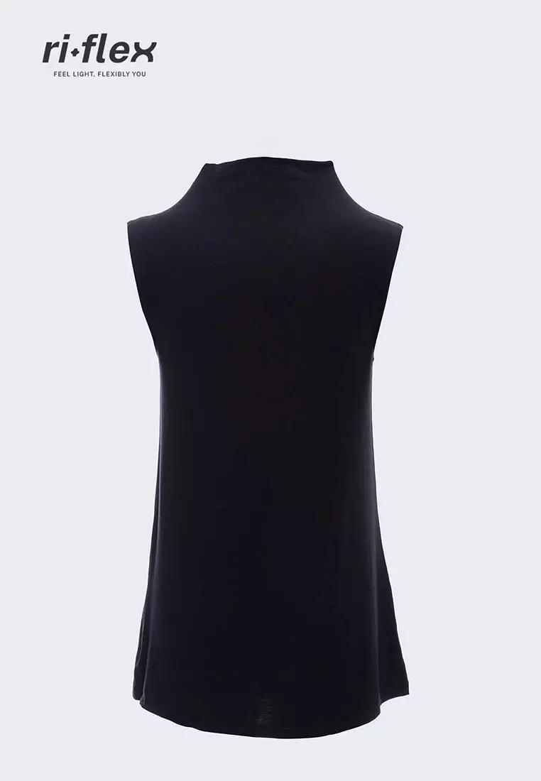 Ria Miranda Black Comfy Sleeveless Top