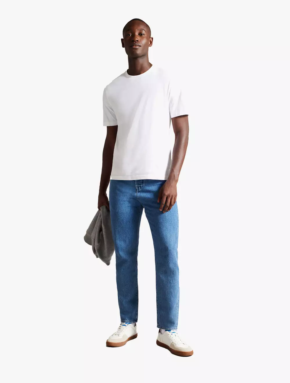 TYWINN Short Sleeve Regular Fit Plain T-shirt - White