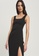 Calli black Keeli Midi Dress 65090AAA0A0A27GS_4