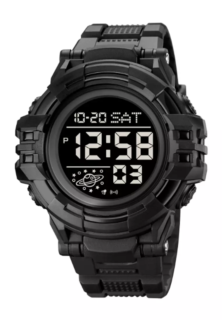 Jam Tangan Digital Pria Waterproof Many Function Strap Tali Material TPU DV32 ORIGINAL