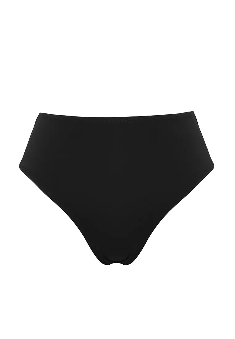 Black Flounce Tankini Bikini Set TBESS25MA00087