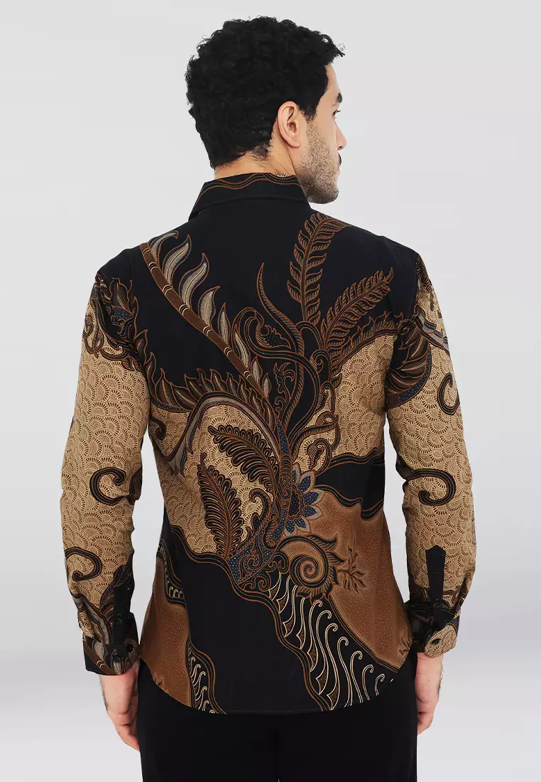 Kemeja Batik Pria Slimfit Jayabaya - Black