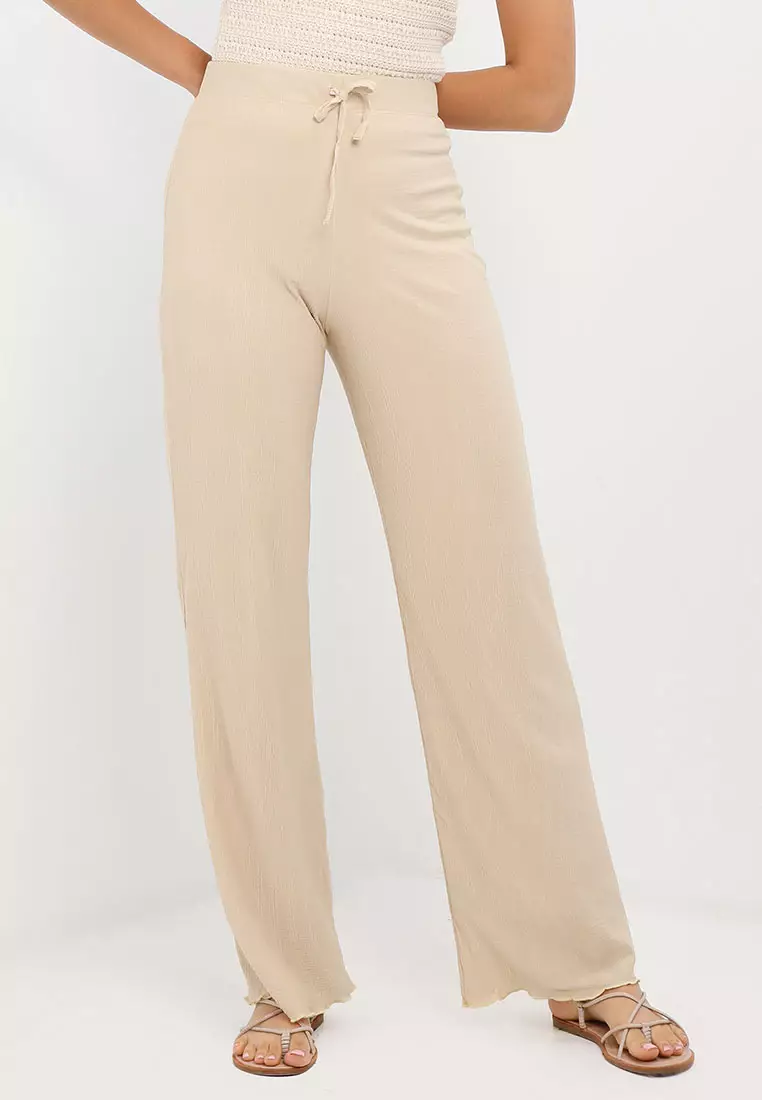 Plisse online trousers topshop