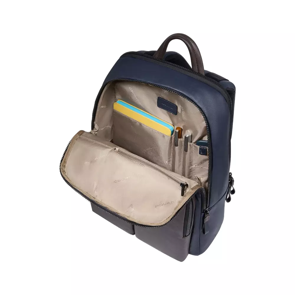 Laptop Backpack 14" in Leather Blue