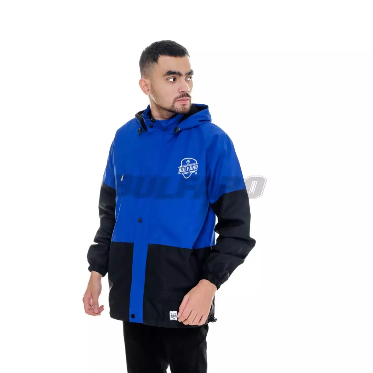 Jual Bulfaro Jaket Taslan Hoodie Outdoor Blue Black Original 2025