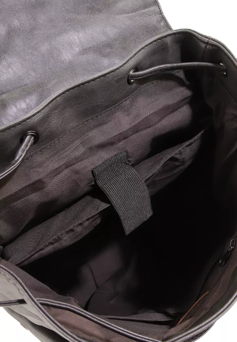 Pu Pocket Flap Large Backpack