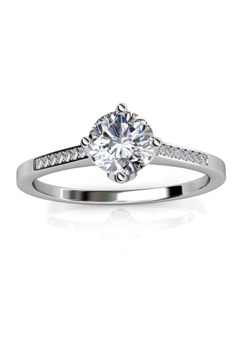 Buy Her Jewellery Princess Ring Embellished With Crystals From Swarovski Online On Zalora Singapore