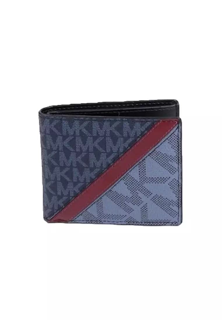  Michael Kors L Zip Wallet (Admiral/ Pale Blue
