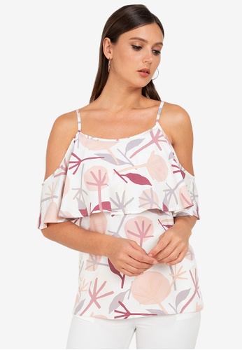 ZALORA WORK multi Nursing Cold Shoulder Top 8A65FAA3FF9933GS_1