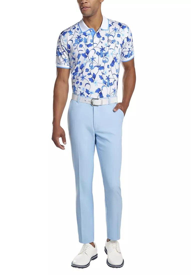 Men's Printed Floral Polo
