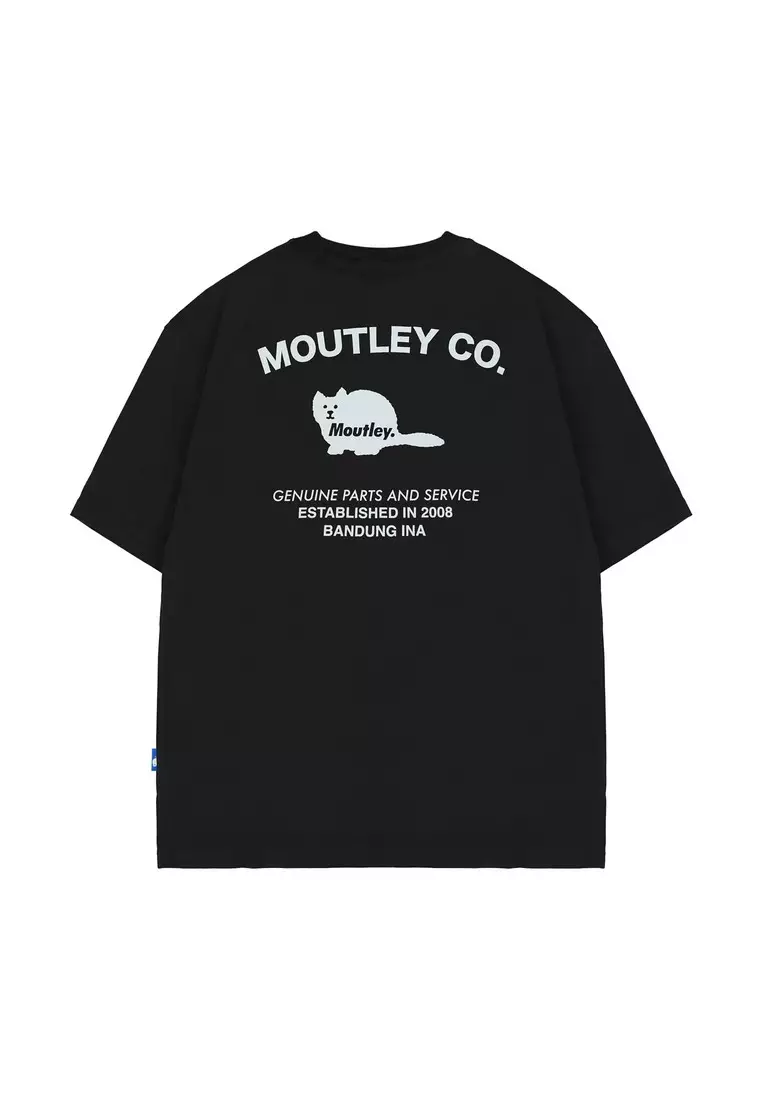 Moutley Men's T-Shirt Short Sleeve Oversized Fit Cotton 20s Moutley Co OL-C060425