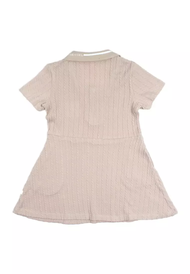 Girls Dress With Embroidery Details