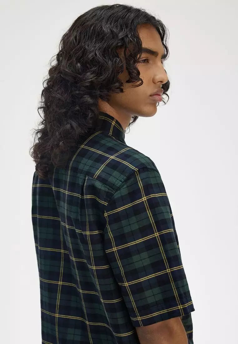 FRED PERRY TARTAN SHIRT ネイビー 半袖 Buy Fred Perry Fred Perry M9627 OXFORD TARTAN SHORT SLEEVE