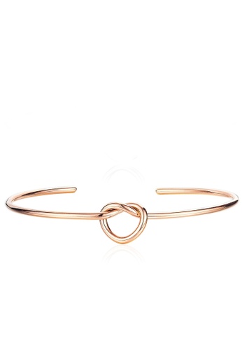 Air Jewellery gold Luxurious Knot Bracelet In Rose Gold AEE98ACAE96C40GS_1