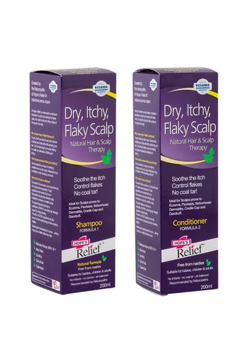 Hope's Relief Hope’s Relief – Itchy Flaky Scalp Care – Eczema Shampoo & Conditioner Set (200ml) 1E2DEESB3872F6GS_1