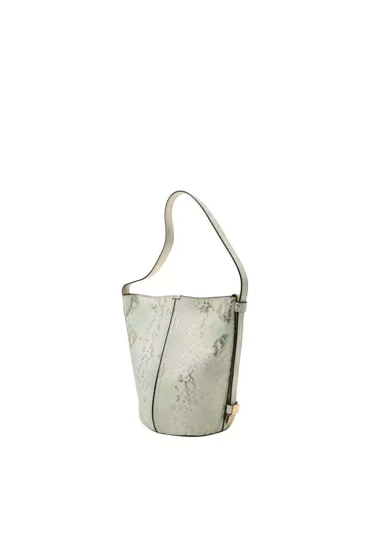 ORUKAMI Flat Hook Convertible Bucket Tote Small - Embossed Mint