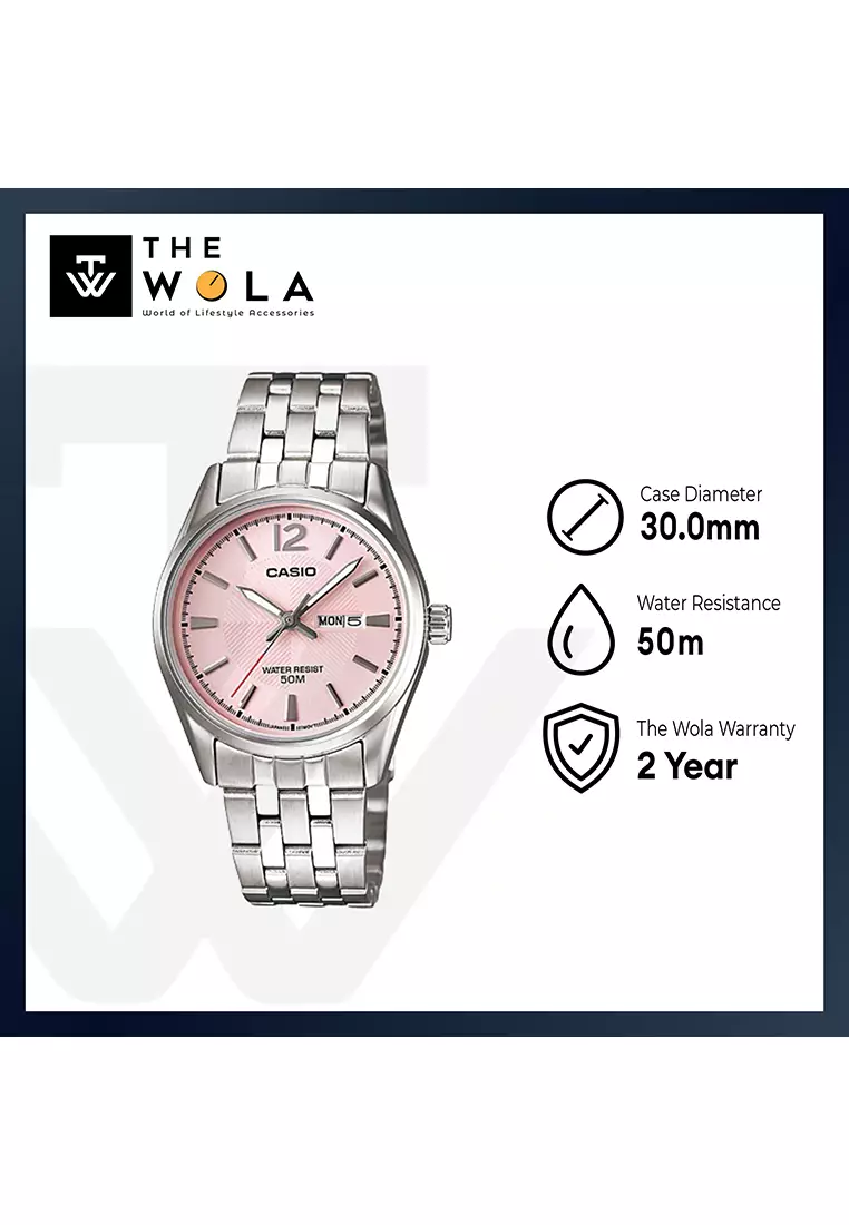 Women's Analog Watch LTP-1335D-5AV Stainless Steel Band Ladies Watch