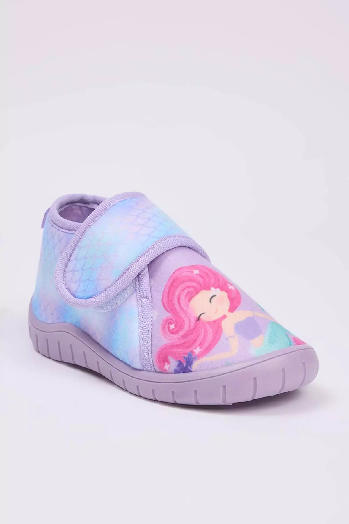 Lilac Little Girl's Mermaid Printed Kids Slippers Takaw26Er00001