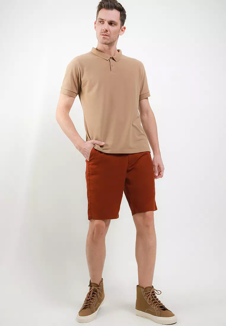 Linen Blend Chino Shorts