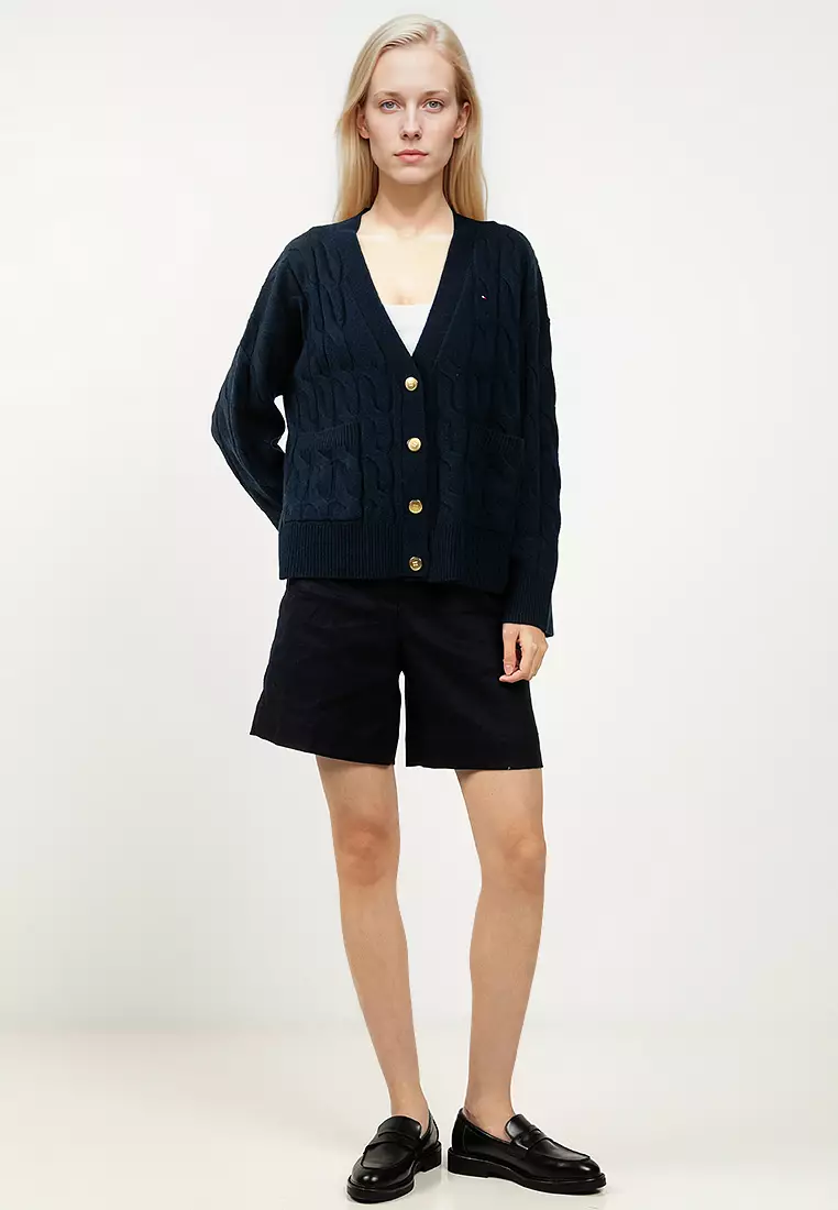 柔軟羊毛針織外套 - Tommy Mainline