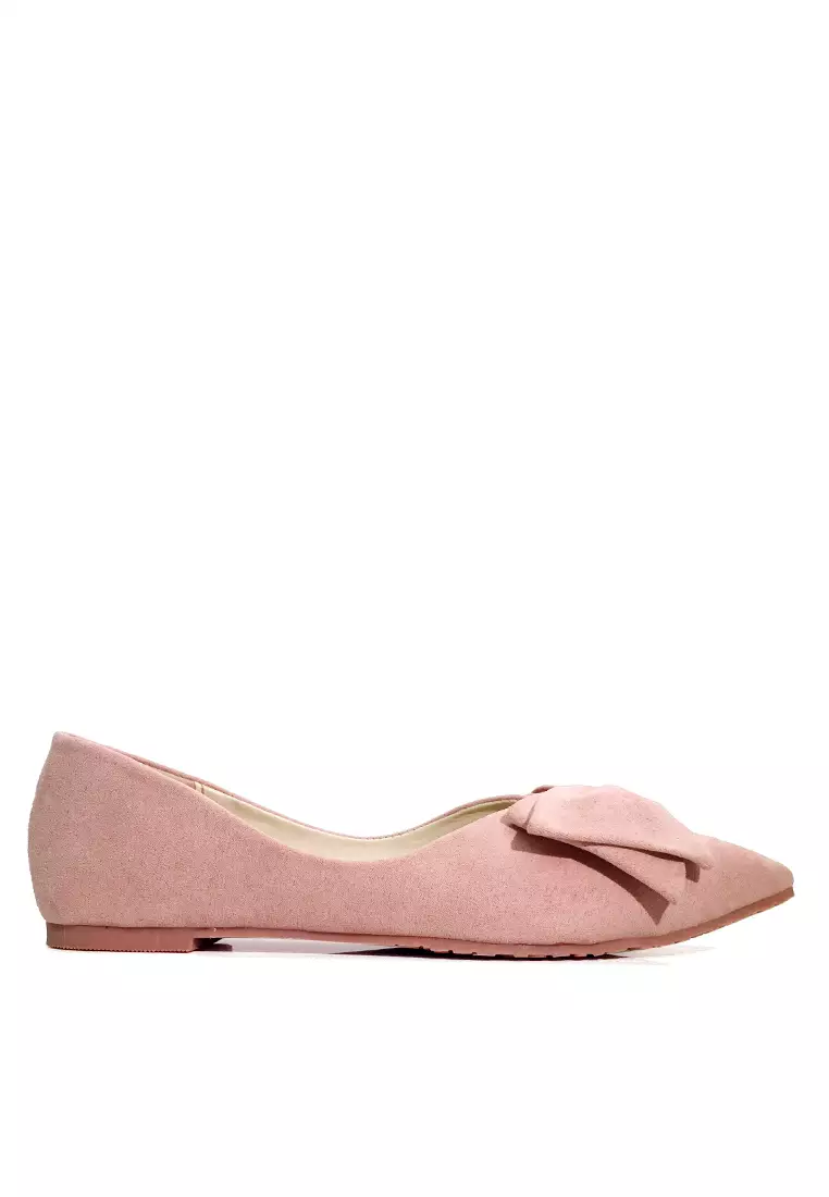 Discount on Twenty Eight Shoes  shoes - SKU: Point Toe Bow Ballerinas Vl168
