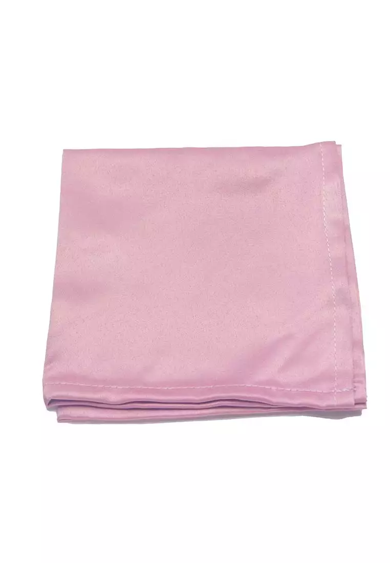 Houseofcuff Dasi Kupu Bowtie Pocket Square Saputangan Dusty Pink A17