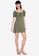 ZALORA BASICS green Sweetheart Neckline Mini Dress 08EC9AA506C059GS_4