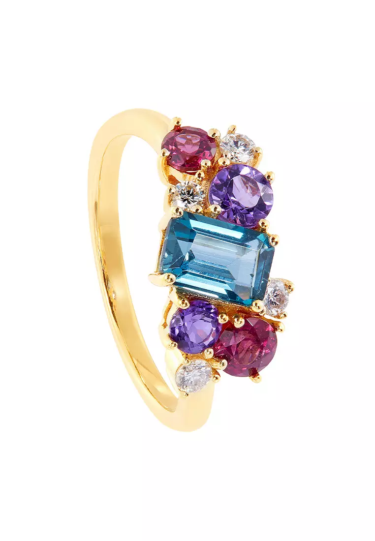 Buy HABIB HABIB Chic | Multi-Coloured Gemstone (Amethyst,Topaz ...