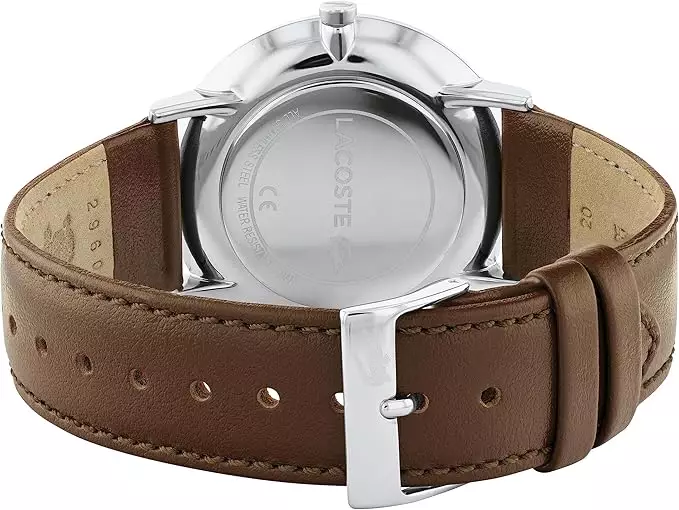 Lacoste Mens Multi dial Quartz Watch with Leather Strap