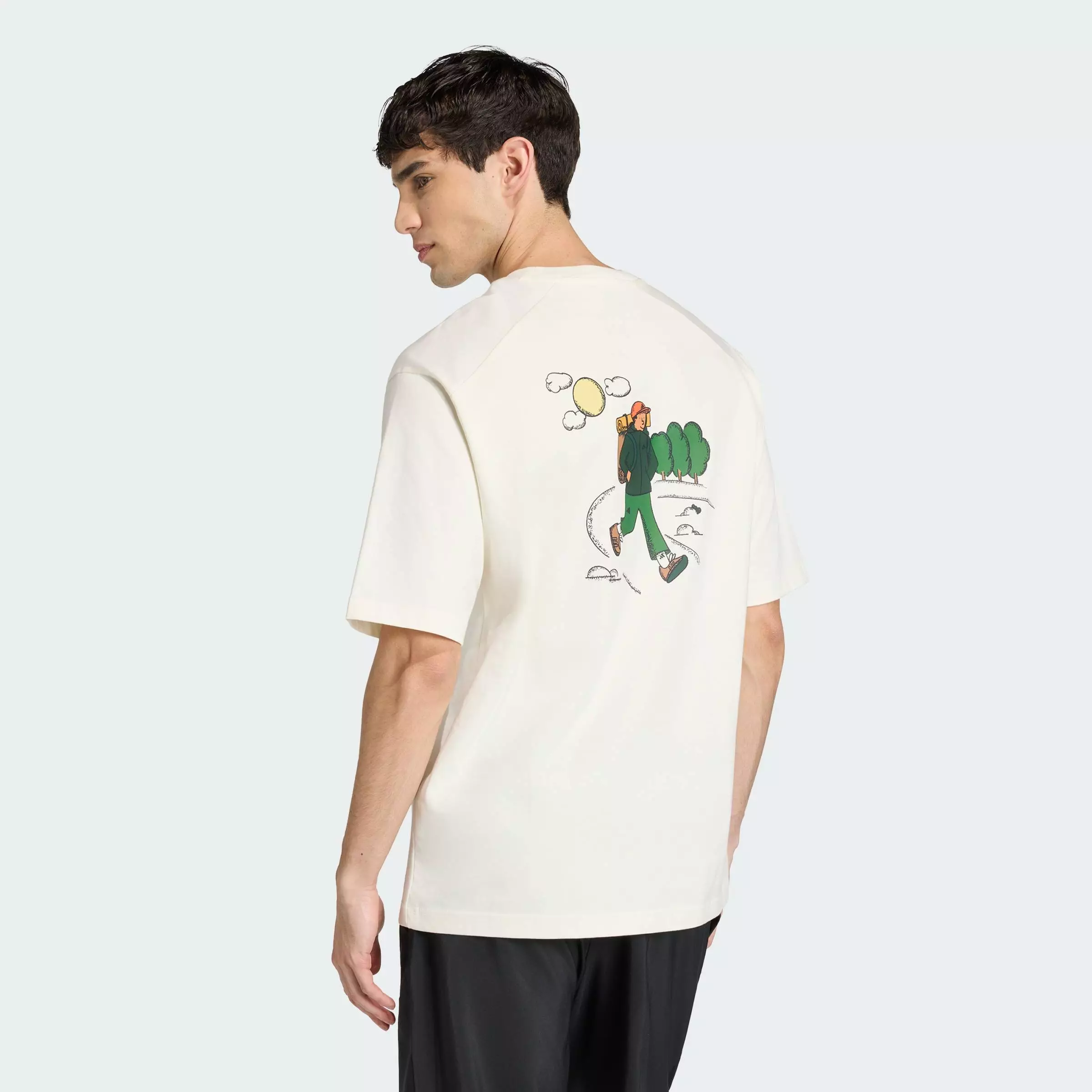 Buy ADIDAS Lifestyle DOODLE HIKING GRAPHIC T-SHIRT Men White