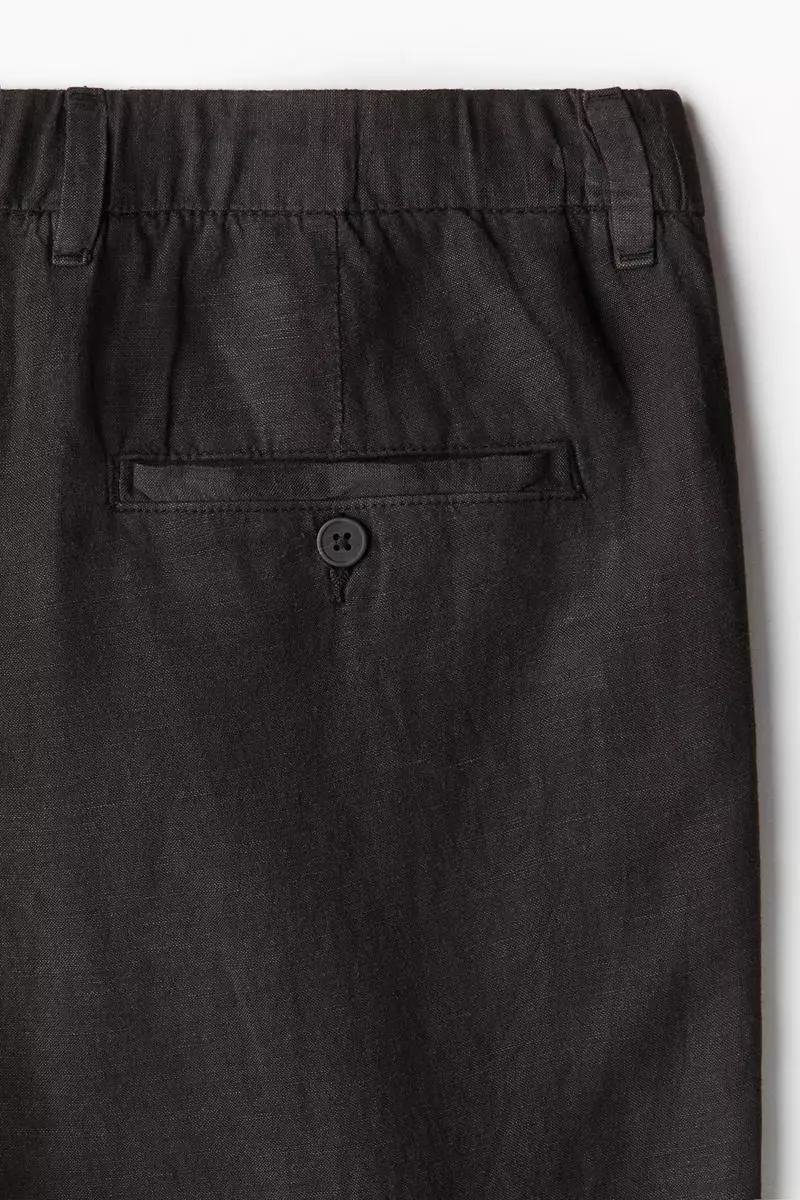Regular Fit Linen-blend trousers