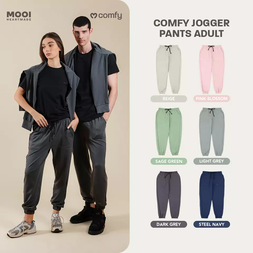 Mooi Celana Jogger Dewasa Comfy Jogger Pocket Adult - Sage Green
