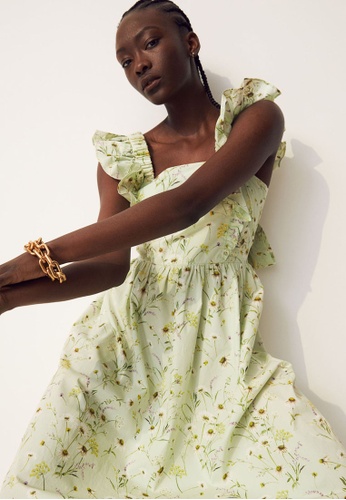 Green poplin dress clearance