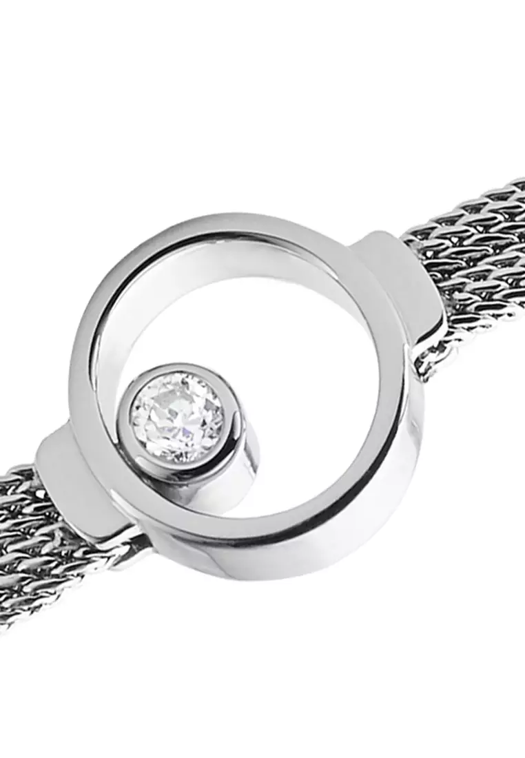 Skagen Signatur Lille Collana Anello Con Ciondolo In Acciaio Inox Rosa | Gioiello Minimal Donna Con Chiusura A Aragosta, Design Scandinavo - 3