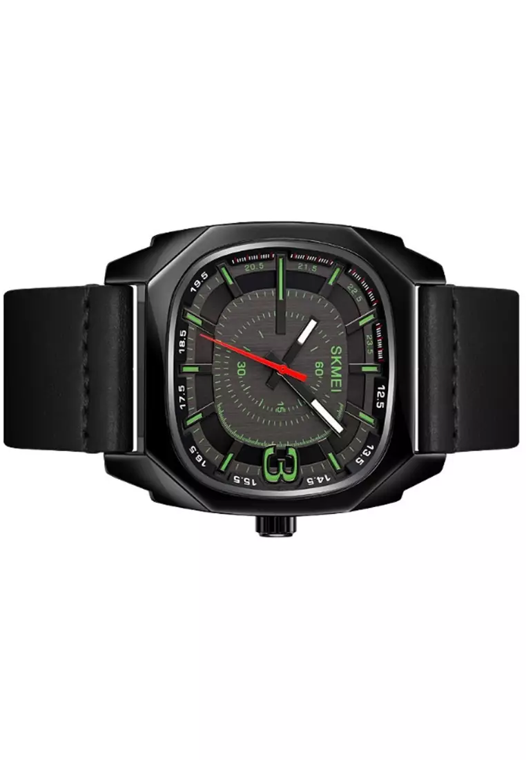 Jam Tangan Analog Pria Waterproof Strap Tali Material PU Leather GN69 ORIGINAL