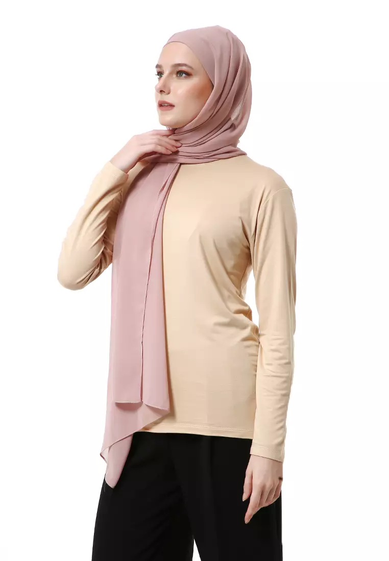 Zhalika Phasmina Motif Polos High Premium Quality - Lavender