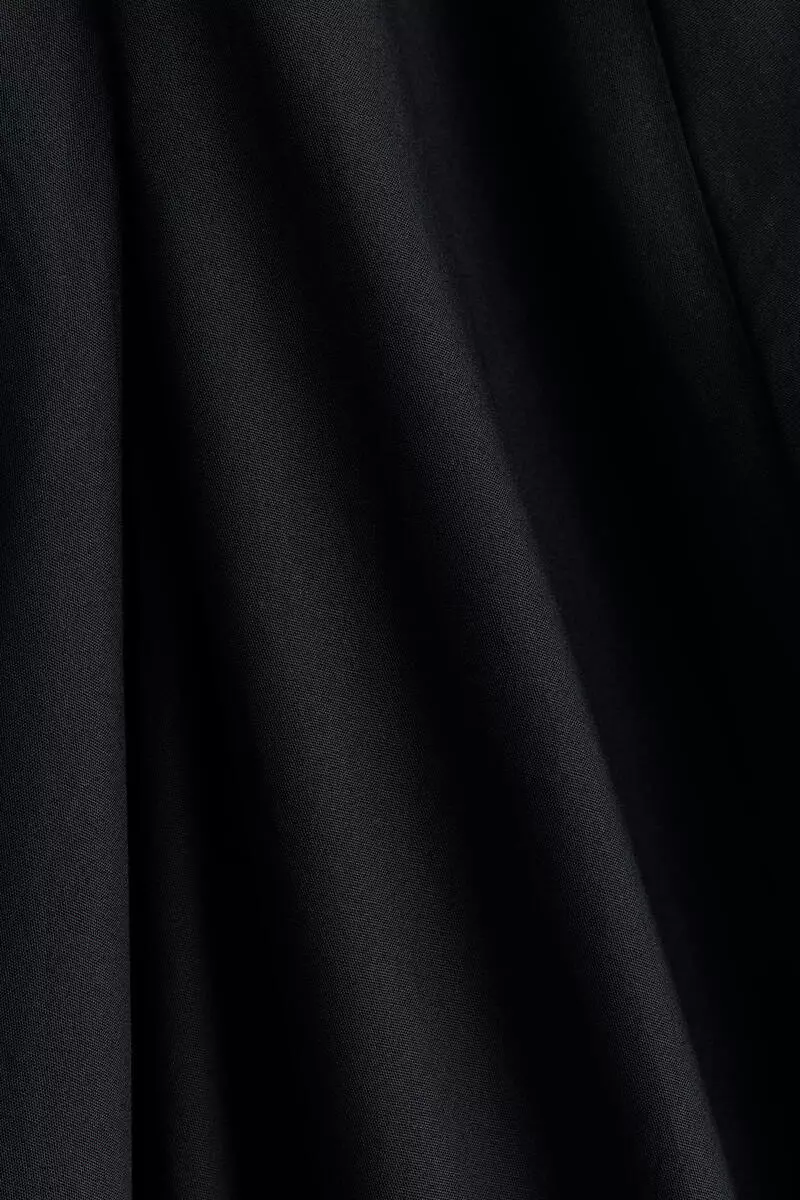 Circular poplin skirt