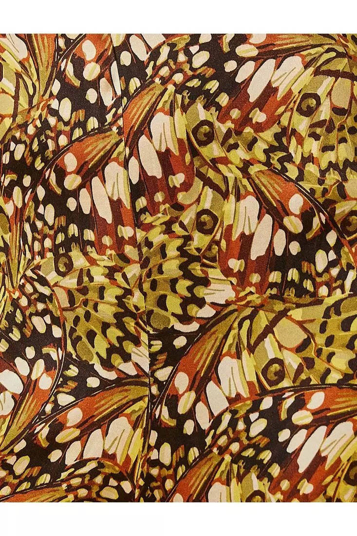 Halter Neck Patterned Jumpsuit