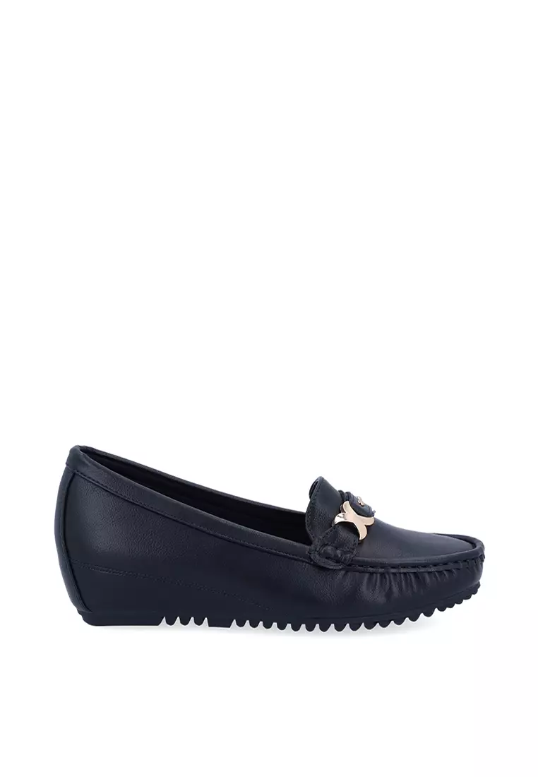 Discount on Carlo Rino  shoes - SKU: Dark Blue X Buckled Loafer