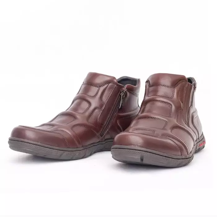 Sepatu kulit casual boots Premium Justin Otto pria art Orion 6868