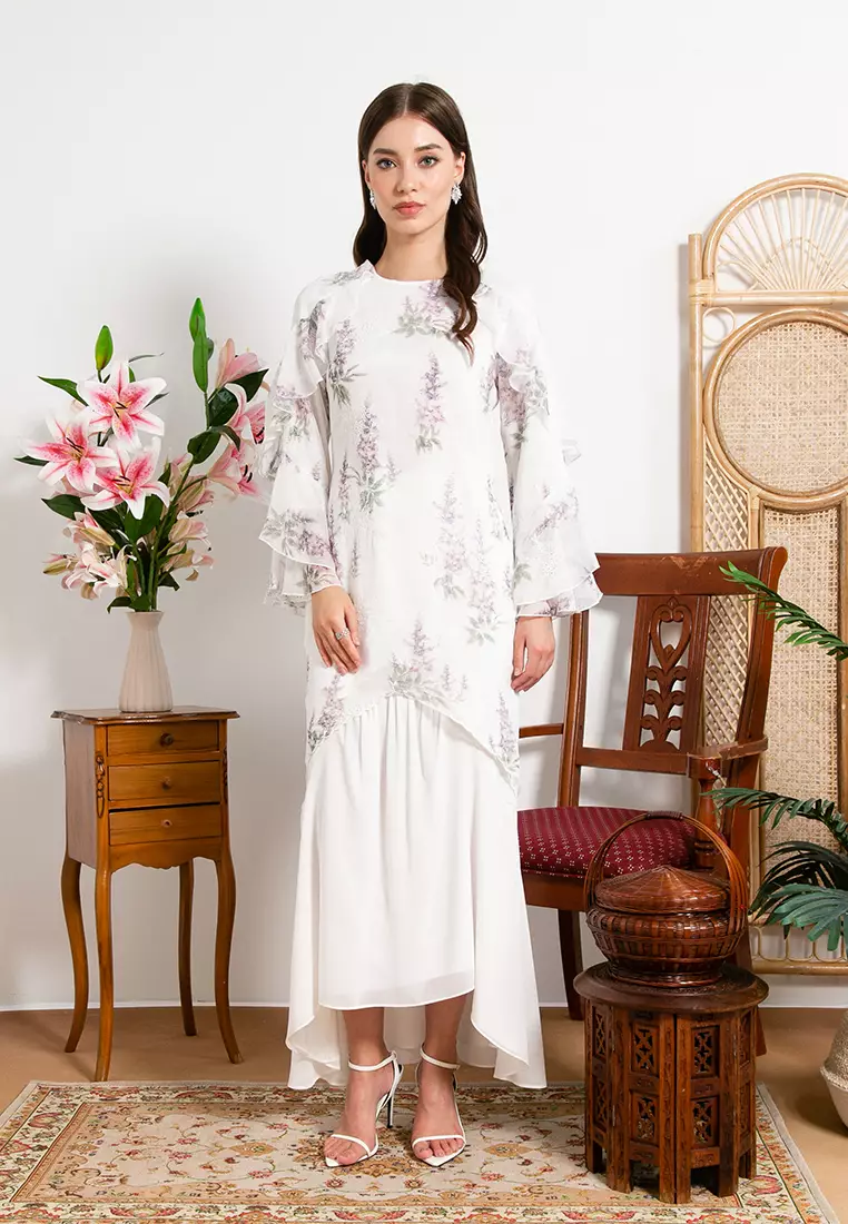 Chiffon clearance embroidery dress