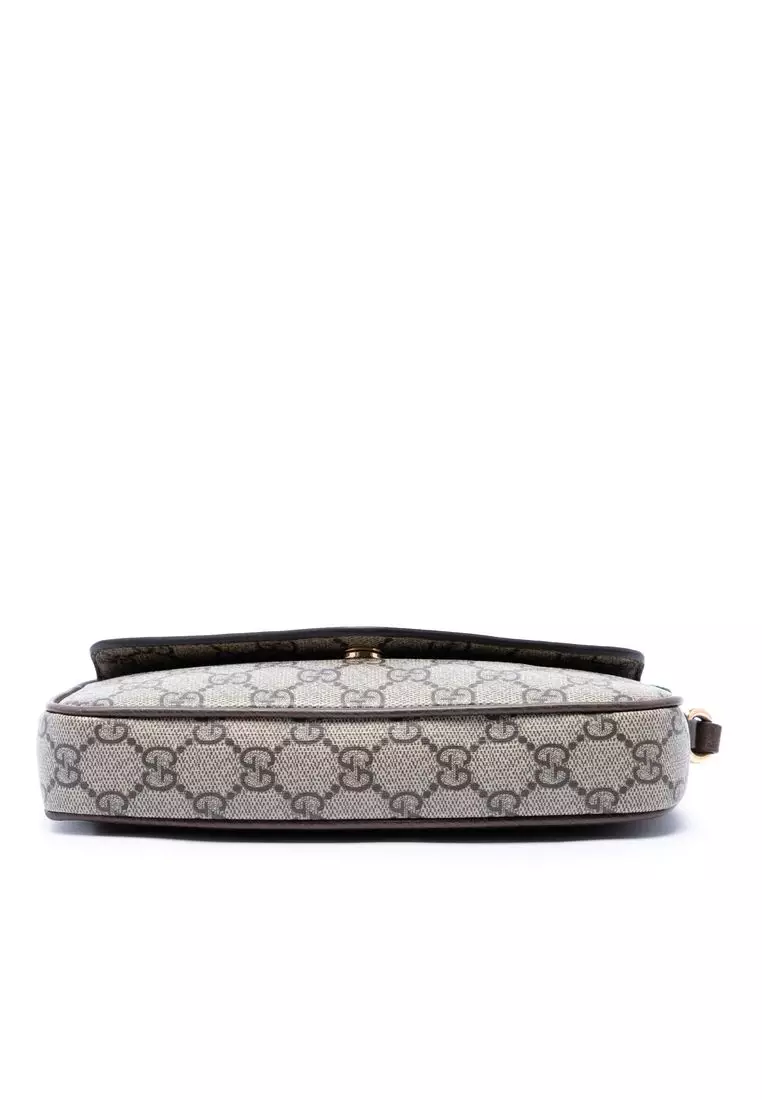 Pre-Loved Gucci Gg Supreme Web Ophidia Pochette Crossbody