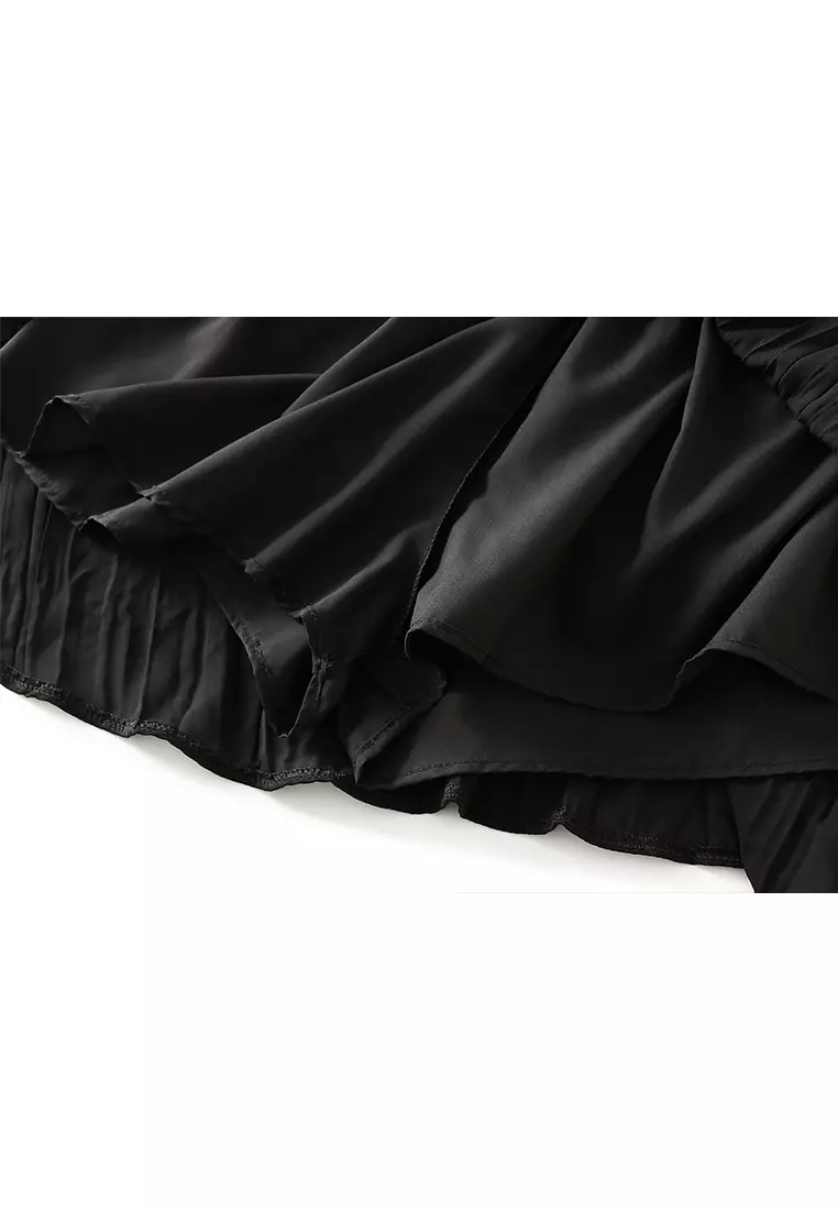 Summer Thin Irregular Puff Skort AF-D8805