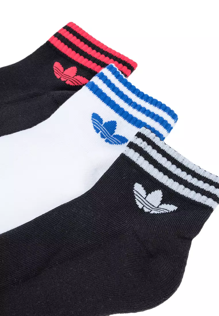 3-Stripes Ankle Socks 3 Pairs