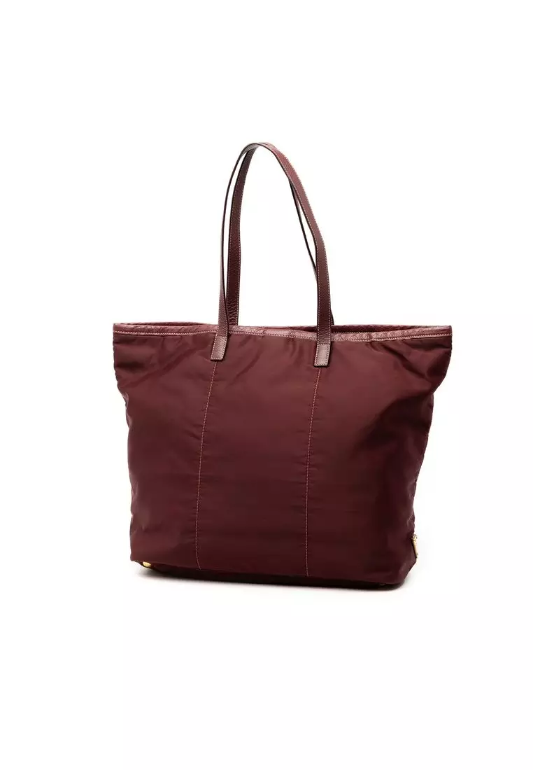 Pre-Loved Prada Tessuto Canapa Logo Tote