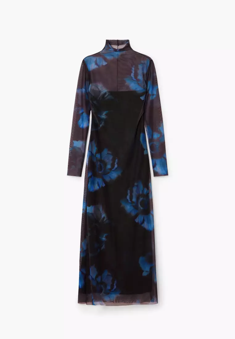 Desigual Woman Slim floral dress.
